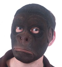 You, too, can be the king of the swingers with this gorilla face mask.  Don