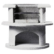 The charcoal masonry grill BBQ is made from a high density composite with added quartz that is reinf