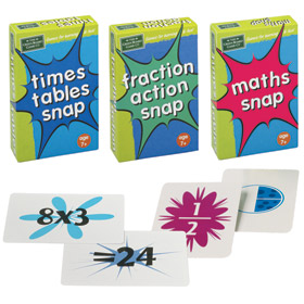 Unbranded Maths Snap Games (Set of 3)