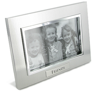 Unbranded Matt and Shiny Silver Friends Photo Frame
