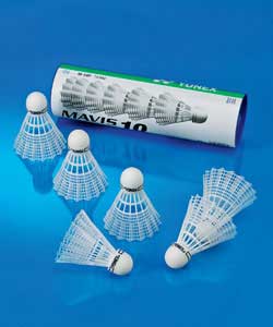 M10 tube plastic based synthetic shuttles are durable and suit all styles of play. They peak, drop a
