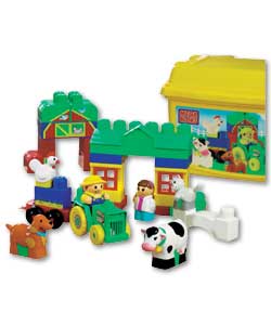 Its time to build at the farm.Barnyard animals and