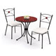 Spend more time in the sunshine with this great value 2 seat galvanised steel garden set.