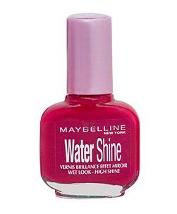 Maybellines infamous Water Shine polish is mouth-wateringly glossy.  Try it on your toes for ""Wet