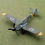 A detailed collector quality diecast replica of the ME 109G-6 Wimmersol. Each Armour Collection diec