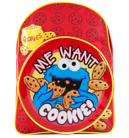 Unbranded Me Want Cookie Sesame Street Backpack