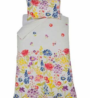 Unbranded Meadow Floral Multicoloured Bedding Set - Single