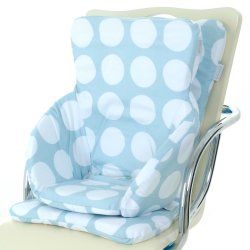 Unbranded Mebby K1 Highchair Cushion Pack Blue Circles