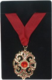Medallion Oval Vampire on Ribbon