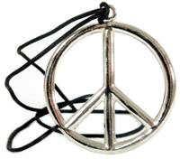Love and Peace man. Ban the Bomb.  Live the 60s right down to the jewellery