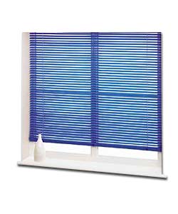 Venetian Slatted Blue Venetian