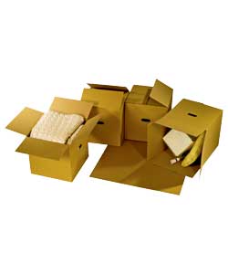 Packing and storage of house hold goods.Brown.Corrugated cardboard.Stackable.Storage capacity 0.06 c