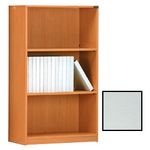Melamine Faced 3 Shelf Bookcase-Grey
