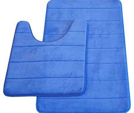 Machine washable. ultra absorbent bathmat and ped set with fleece pile and memory foam centre for ultimate softness and comfort. Slip resistant with PVC backing provides an added layer of durability. Made from polypropylene. Machine washable. Bath ma