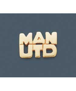 Mens 9ct Gold Manchester United Stud
