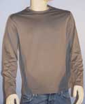 Mens C.P Company Grey Round Neck Long Sleeve Cotton T-Shirt