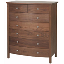 Meridian Walnut tall wide chest furniture