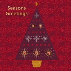 Unbranded Merry Christmas Tree Card