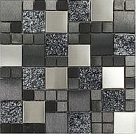Create a luxurious feature in your home with Metallic Random Mix MosaicThis glass mosaic is ideal for giving a modern twist to the average kitchen or bathroom providing subtle yet striking design possibilitiesMosaics provide unlimited unique fixing s
