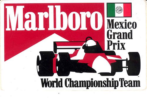 Mexico Grand Prix Marlboro Event Sticker (13cm x 8cm)