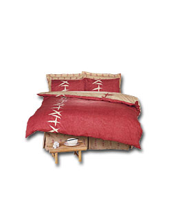 Mia Double Valance Terracotta