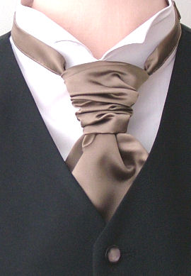 Unbranded Mid Brown Scrunchie Cravat