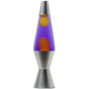 Midi orange and purple lava lamp