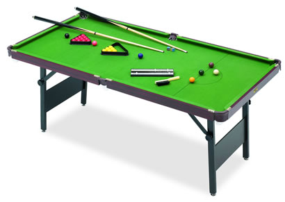 For the budding Ronnie OSullivans or Mark Williams out there, the Crucible 2-in-1 snooker/pool