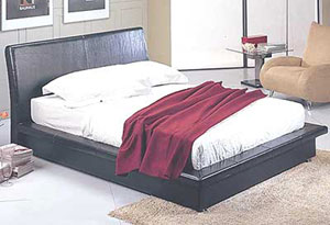 Milan Double Leather Bed