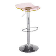 This Milazzo style bar stool is made of chromed steel and acrylic in a choice of 3 colours : clear, 
