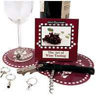 This kit offers an ideal introduction to the art of wine tasting. The box contains a chunky bottle-o