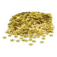 mini gold metallic star confetti