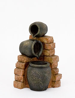 FREE  delivery! (Signature required)A mini version of the three spilling urns water feature, this