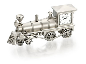 Unbranded Miniature American-Style Train Clock 032919