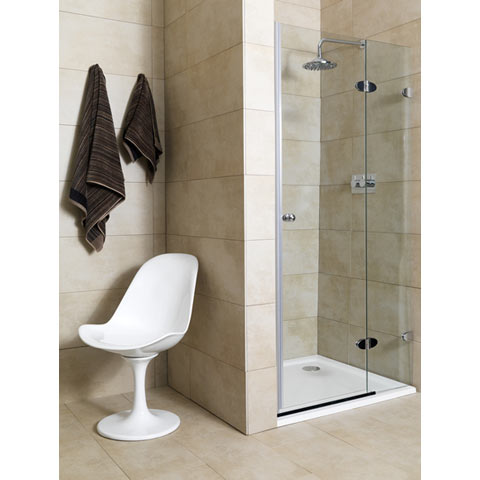 Unbranded Mirabella Frameless Shower Door 80B Right (Adj.