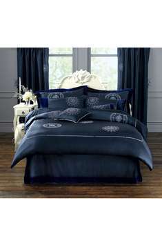 To co-ordinate with ultimate luxury velvet and faux silk bedlinen complemented by striking embroider