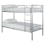Unbranded Mito Metal Twin Bunk, Silver Effect