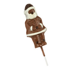 A delicious Santa lolly made from Thorntons Milk chocolate.