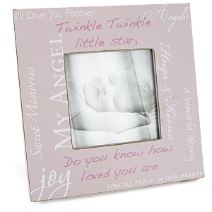 Unbranded Moments Rustic Baby Girl Photo Frame
