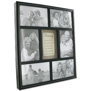 Unbranded Moments Six Picture Family Tile Photo Frame