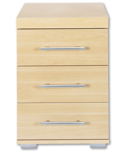 Monaco 3 Drawer Bedside Chest