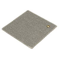 300 x 300mm. Professional quality, woven glass fabric mat for protection of surrounding areas when