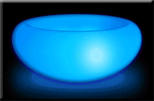 The Mood Bowl is a very stylish centrepiece for your home. The Mood Bowl is a pearl white glass bowl