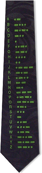 Unbranded Morse Code Tie