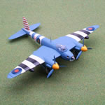 A detailed collector quality diecast replica of the Mosquito PR XVI `Barber Pole`. Each Armour Colle