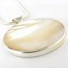 Mother-of-pearl in a sterling silver and marcasite setting