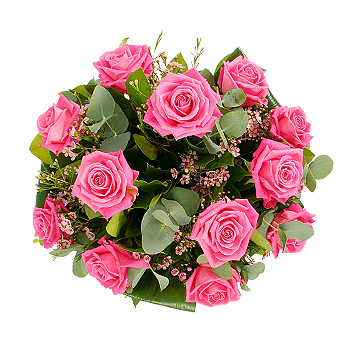 Unbranded Mothers Day - A Dozen Pink Roses - flowers