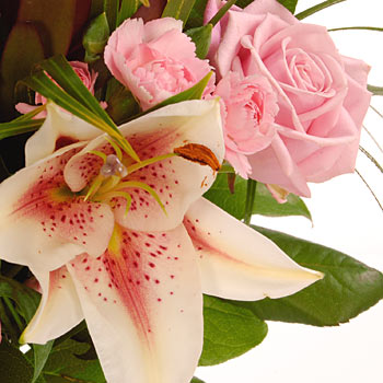 Unbranded Mothers Day - Pink Lilies and Roses - flowers