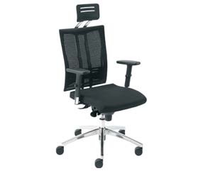 Unbranded Motion executive mesh back chair   head rest