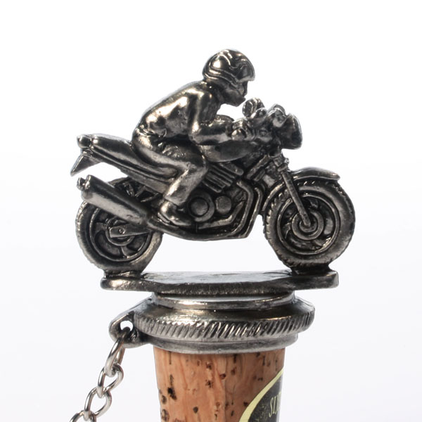 Motorbiker Bottle Stopper